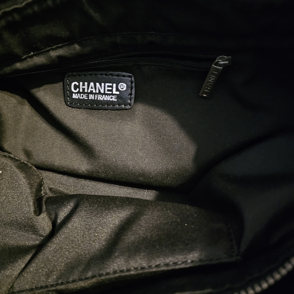 Chanel Tan Canvas Tote Bag - Picture 8 of 15